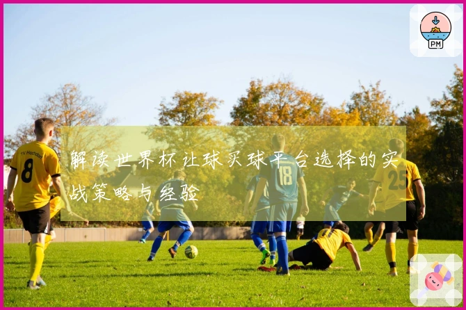 解读世界杯让球买球平台选择的实战策略与经验