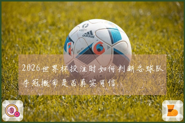 2026世界杯投注时如何判断各球队夺冠概率是否真实可信